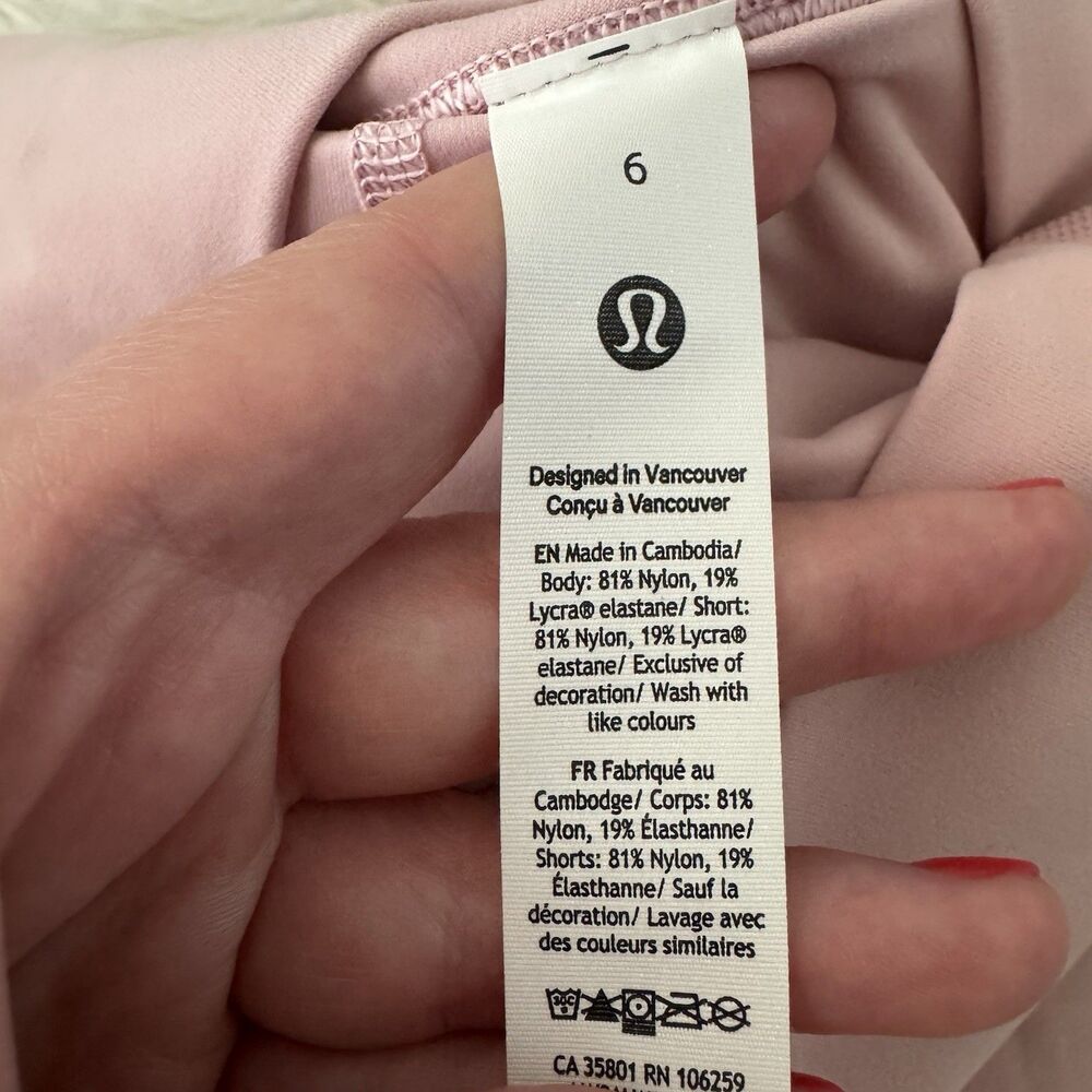 Lululemon Align High Rise Skirt Skort Shorts Women’s Size 6 Pink Haze NWT $78 - Picture 4 of 12